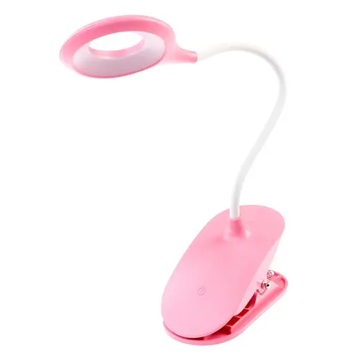 Настольная лампа Brille на гибкой ножке на прищепке SL-80 3W PINK - фото 3