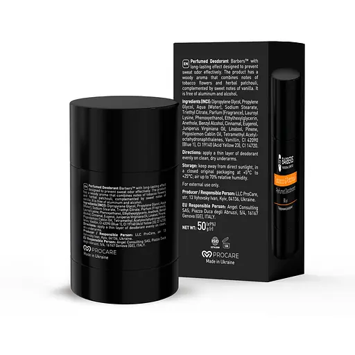 Дезодорант Barbers Tobacco & Patchouli парфумований 50 г - фото 2