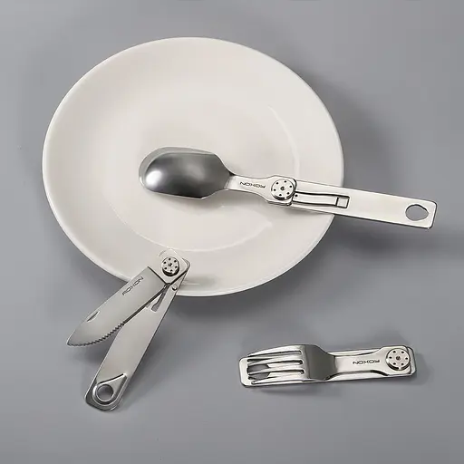 Набор столовых приборов (ложка, вилка, нож) Roxon C1S нержавеющая сталь - фото 8