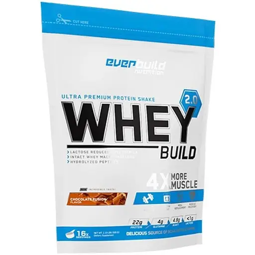Протеїн Everbuild Nutrition Whey Protein Build 2.0 Ваніль 500 г