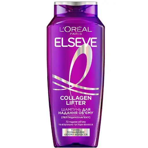 Шампунь L'Oreal Paris Elseve Collagen Lifter для надання об'єму тонкому, позбавленому об'єму волоссю 400 мл