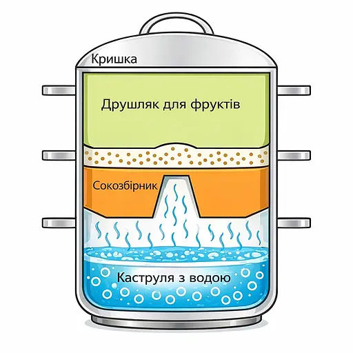 Соковарка «Украина» 8л (нержавеющая сталь), Господар 85333 - фото 7