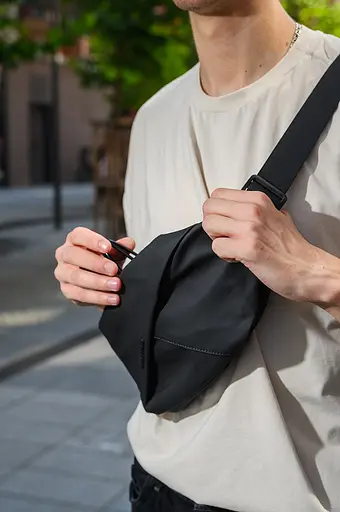 Сумка бананка Mark Ryden MR7786 водонепроницаемая (Черный) - фото 5