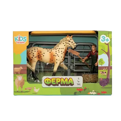 Детский игрушечный набор "Ферма" Q9899-X3_1 лошадь с забором - фото 2