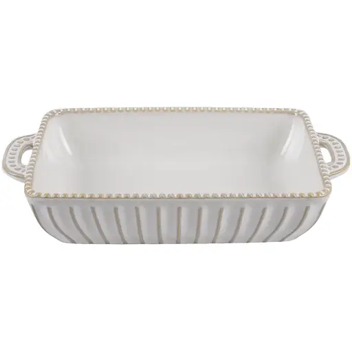 Форма для запікання Limited Edition Allegra Biege прямокутна кам'яна кераміка 27.5х15.5х6 см (GJH009-27-2-129)
