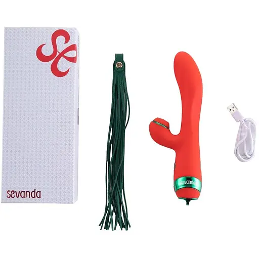 Вибратор-кролик с флогером Lockink Sevanda Whip-Wand - фото 9