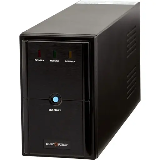 Источник бесперебойного питания LogicPower LPM-625VA Black, 625VA, 437W, AVR, 2 розетки (Schuko), 12В/7.5Ач x 1 шт (4976)