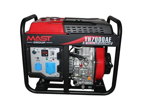 Дизельний генератор MAST GROUP + газова плитка Orcamp CK-505 + електричний обігрівач Gardyer HE2000 та лійка (KYH7000AE) - фото 2