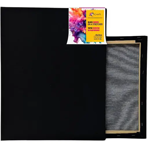 Холст на підрамнику ArtCraft 40х50 см чорний (13024)