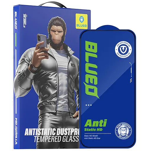 Защитное стекло Blueo 2.5D Full Cover HD для Apple iPhone 15 Plus/16 Plus 6.7 Черный