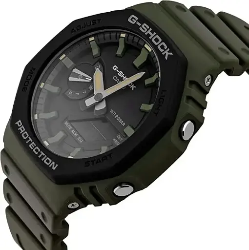 Ударопрочные полимерные наручные часы Casio G-Shock GA-2110SU-3AER с полимерным ремешком - фото 2