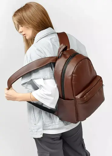 Жіночий рюкзак Sambag Zard LST шоколад 46 х 28 х 13 см (25018020) - фото 2