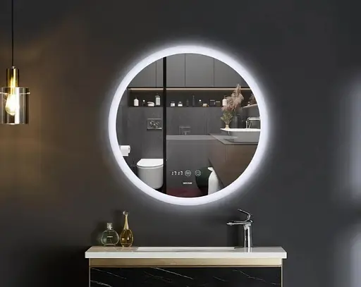 Зеркало Mixxus Plain MC10-60 (часы, LED-подсветка, антизапотевание) (MI6013) - фото 6