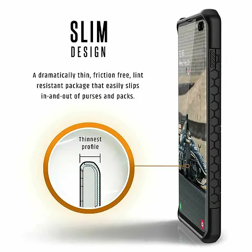 Оригинальный противоударный чехол UAG Monarch для Samsung Galaxy S10 Plus (6.4") Crimson 211351119494 - фото 13