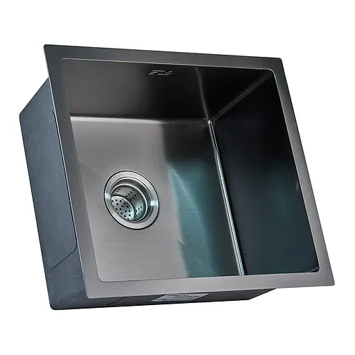 Кухонна мийка Zerix ZH4843B-215 ZM5555, Графит - фото 3