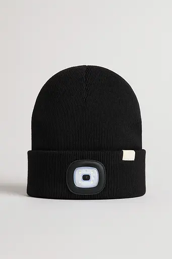 Шапка с фонариком Сила 200 Лм 300 мАч черная