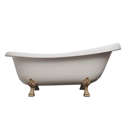 Ванна отдельностоящая матовая Amdcon Symphony 167x78 белая из литого камня золотые ножки SYMFONYA_167_g_MAT Белый матовый - фото 7