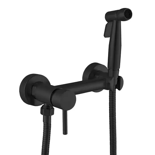 Смеситель для гигиенического душа наружного монтажа 150 мм Globus Lux SBT-6BB-106MIX, Черный матовый - фото 2