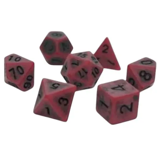 Набір кубиків Ancient 7 Dice Set - Coral , 7 шт. (g7danc02) - фото 1