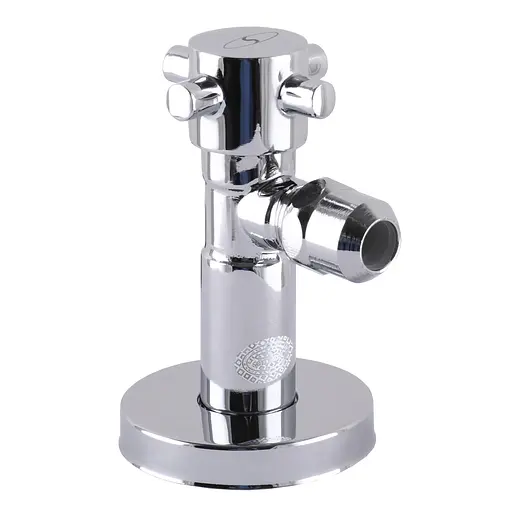 Кран напівобертовий кутовий з цангою Solomon 1/2″х 3/8″ Retro 7077 000002252 - фото 1