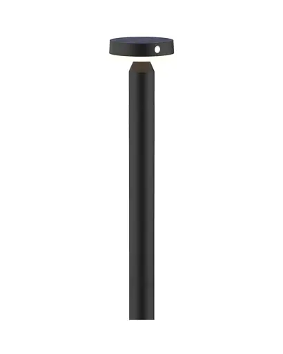 Вуличний світильник на сонячній батареї Goldlux 329790 Gwinea LED 1x4,5W 4000K 400Lm IP44 чорний - фото 1