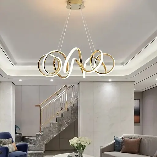 Роскошная золотая люстра MARCELA Ø 50 см Line F | Ст. MJ74-500 TGD - фото 1