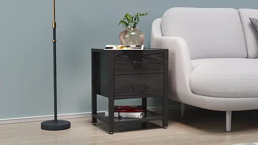 Тумба универсальная Вивьен 2/1 50x41x40 черный ДСП Сосна Кембра 16мм FRD-104175 - фото 6