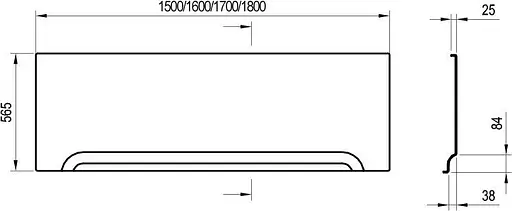 Панель для ванни Ravak U 150 см XAU0000006 Білий - фото 3