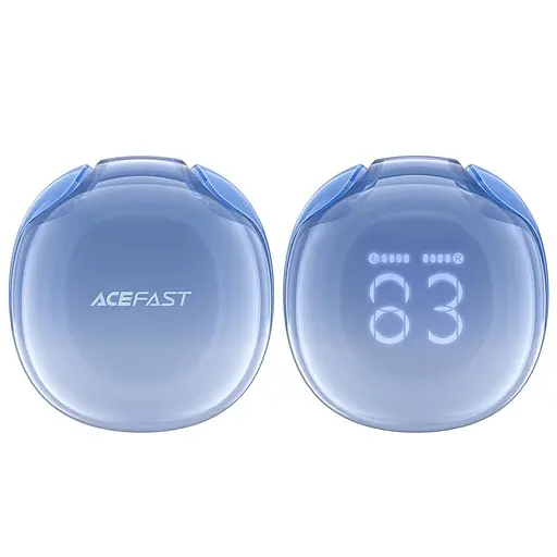 Навушники ACEFAST T9 Crystal (Air) color bluetooth earbuds Glacier Blue - фото 2