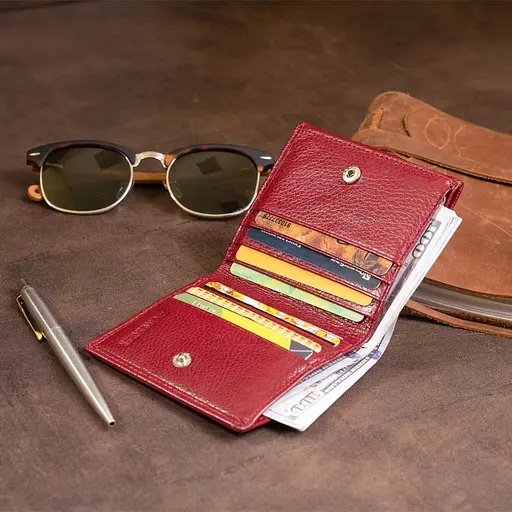 Жіночий шкіряний гаманець ST Leather 10х9х1.3 см acs0015755 - фото 10