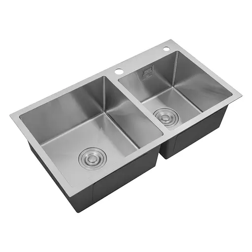 Кухонная мойка Kroner KRP Gebürstet - 7843ZHM (3,0/1,0 мм) (CV022805) - фото 3