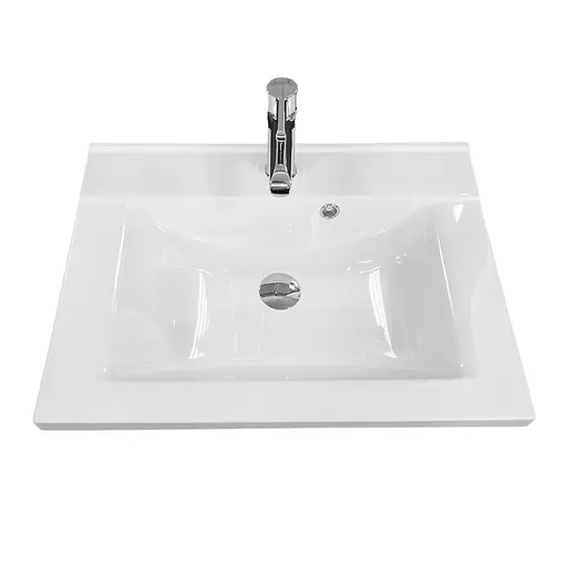 Раковина Adamant умывальник QUANTO искусственный камень прямоугольная - фото 2