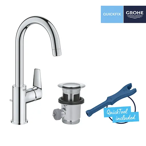 Смеситель для раковины Grohe QuickFix StartEdge L-Size 24201001, Хром - фото 5