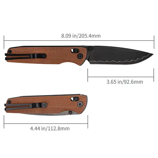 Нож складной SRM Terrier 258L-MN2, коричневый - фото 9