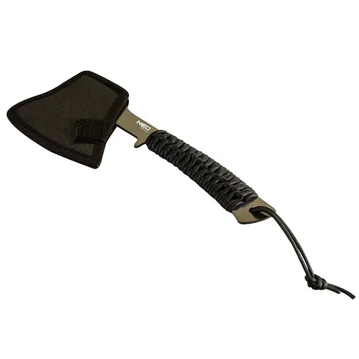 Топор Neo Tools 26см, лезвие 8см, 3Cr13, рукоятка из паракорда (63-118) - фото 2