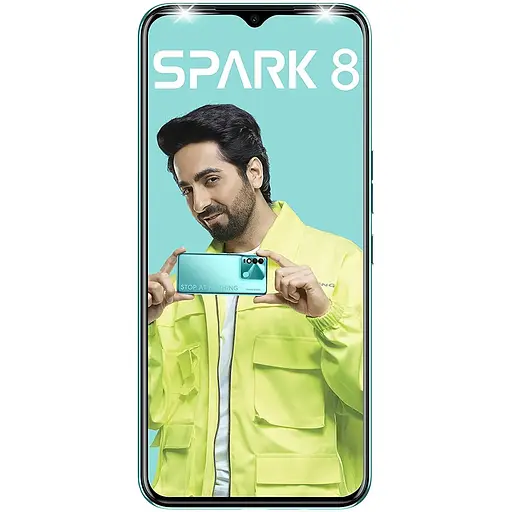 Смартфон Tecno Spark 8 4/64GB Turquoise Cyan (Global Version) - фото 2