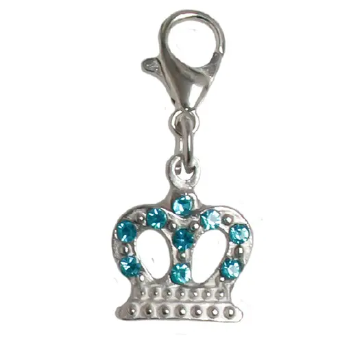 Подвеска на ошейник TatraРet Expert корона с голубыми камешками 4 см 
