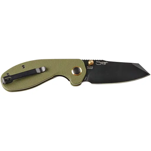Ніж CJRB Maileah Large Black Blade Green - фото 2