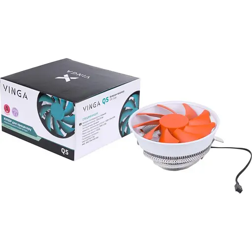 Кулер для процессора Vinga Q5 intel amd (Q5) - фото 8