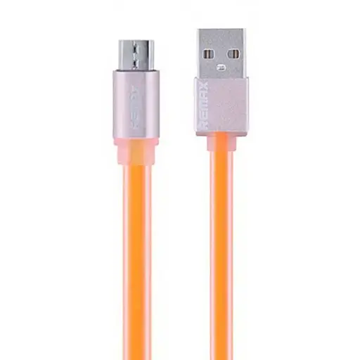 Кабель Micro USB Remax Colourful RC -005 м силікон помаранчевий