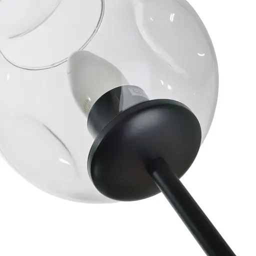 Люстра Brille молекула в зал E27 60W BK (BL-338C/6) - фото 4