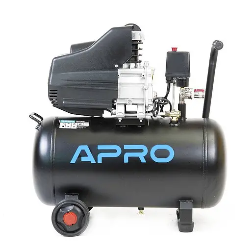 Компресор одноциліндровий Apro OFD-50 1,5кВт 205 л/хв. 50 л 2 крана 30412 - фото 1