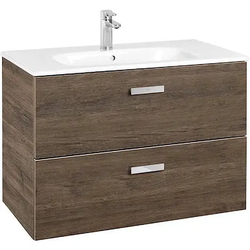 Тумба з умивальником Roca Victoria Basic 70 см кедр A855853423 - фото 1