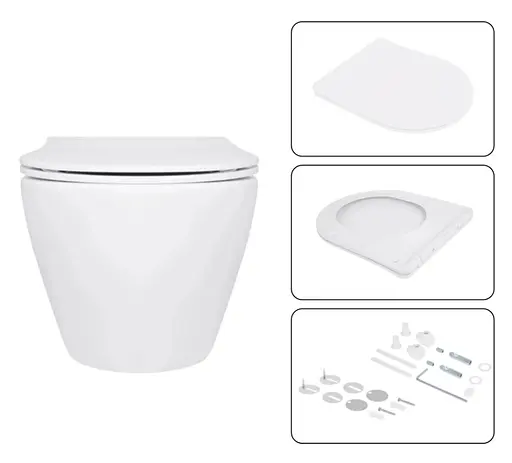 Набір Q-tap Nest 4 в 1 підвісний унітаз Jay Ultra Quiet 520x360x320 + комплект інсталяції QT07335175W48180 - фото 6