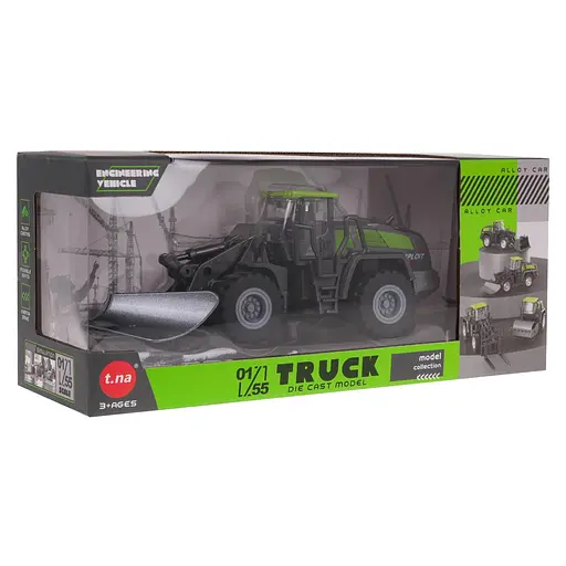 Бульдозер с металлическими элементами и подвижными элементами для детей - фото 6