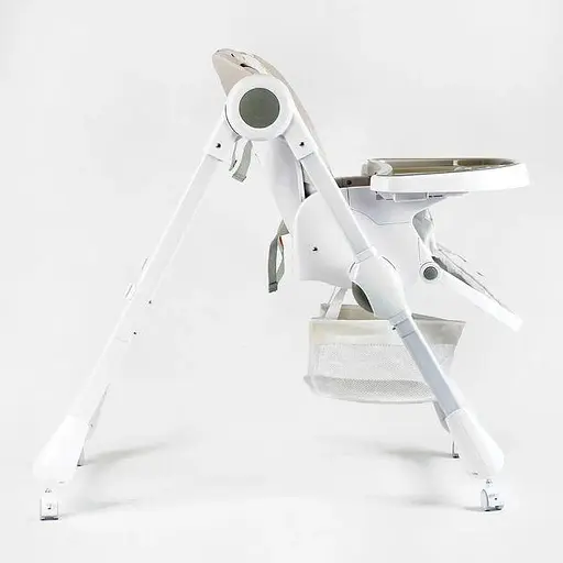 Стільчик для годування Joy K-01201, м'який чохол ПВХ, 4 колеса, з’ємний столик, кошик, в коробці - фото 2
