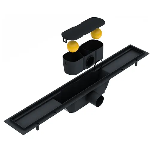 Душевой канал Volle Master linea 800 мм сухой затвор с решеткой линия de la noche 9000.200804 - фото 3