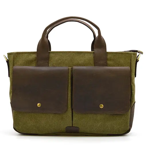 Чоловіча шкіряна сумка TARWA 36х27х10 см sum0026083 - фото 8