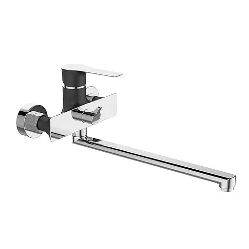 Змішувач для ванни Mixxus Premium Eva 006 Euro MI5952 Чорний матовий - фото 1