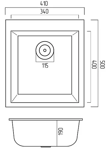Кухонна мийка Platinum 4150 SOKIL (SP000038337) - фото 5